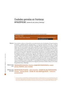 Ciudades gemelas en fronteras amaz&oacute;nicas