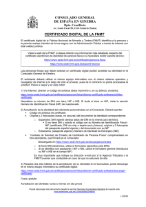 Certificado Digital de la FNMT