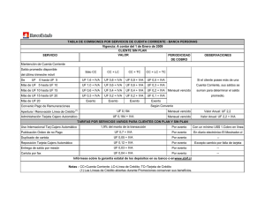 SERVICIO PERIODICIDAD OBSERVACIONES DE