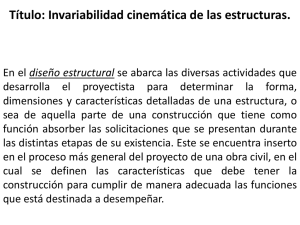 Título: Invariabilidad cinemática de las estructuras.