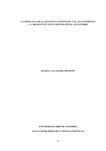 la ineficacia de la sentencia anticipada y el