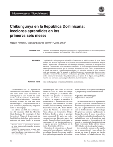 Chikungunya en la República Dominicana: lecciones