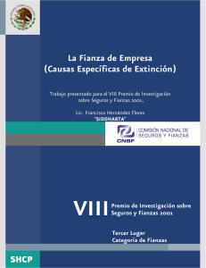 La Fianza de Empresa - Comisión Nacional de Seguros y Fianzas