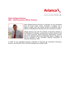 Fabio Villegas Ramírez CEO - Chief Executive Officer Avianca