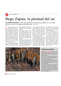 Hugo Zapata: la plenitud del ser