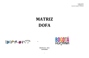 Matriz D.O.F.A IDIPRON
