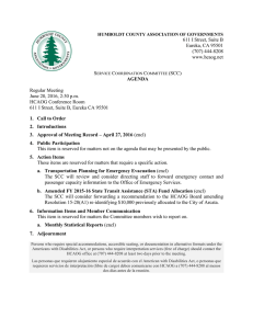 Agenda for 6.20.16 Meeting - Humboldt County Association of