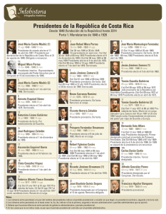 Presidentes de la República de Costa Rica 1848-2014
