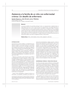 Asistencia a la familia de un niño con enfermedad crónica