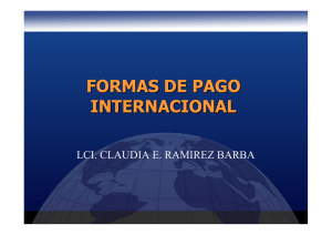 FORMAS DE PAGO INTERNACIONAL
