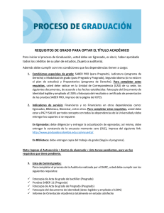 REQUISITOS DE GRADO PARA OPTAR EL TÍTULO ACADÉMICO