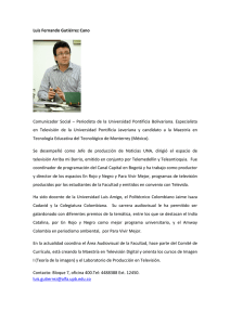 Luis Fernando Gutiérrez Cano Comunicador Social
