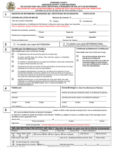 instructions to complete application for a certified copy of a birth record