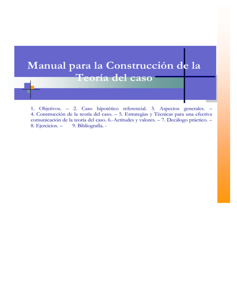 Manual Para La Construcción De La Teoría Del Caso