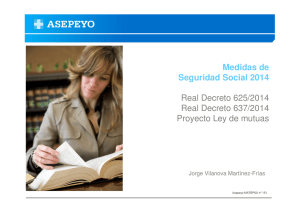 Medidas de Seguridad Social 2014 Real Decreto 625