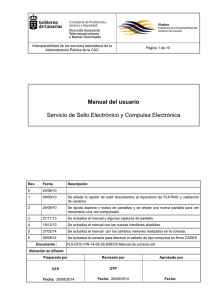 Manual del usuario Servicio de Sello Electrónico y Compulsa