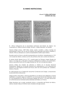 el himno institucional - Universidad Autónoma del Estado de México