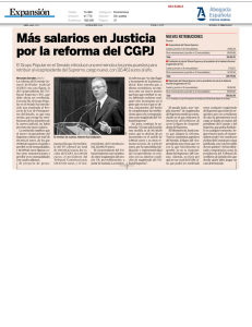 Más salarios en Justicia por la reforma del CGPJ