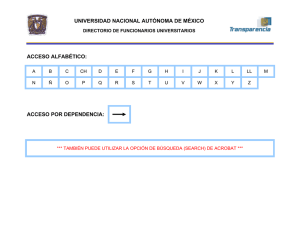 UNIVERSIDAD NACIONAL AUTÓNOMA DE MÉXICO ACCESO