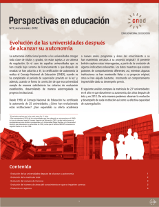 Evolución de las universidades después de alcanzar su autonomía