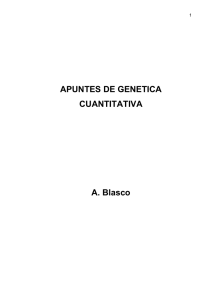 Apuntes de genética cuantitativa - Máster en Mejora Genética y