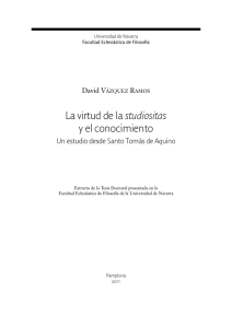 La virtud de la studiositas y el conocimiento - Dadun