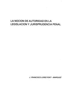 la nocion de autoridad en la legislacion y jurisprudencia penal