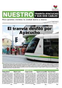 El tranvía desfiló por Ayacucho El tranvía desfiló