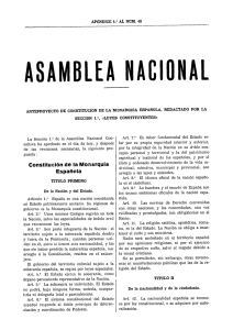 anteproyecto de Constitución de la monarquía española