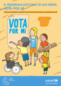 Vota por Mí - Ciudades Amigas de la Infancia