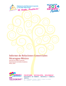 Informe de Relaciones Comerciales Nicaragua-México