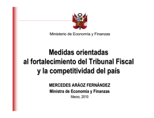 Medidas orientadas al fortalecimiento del Tribunal Fiscal y la