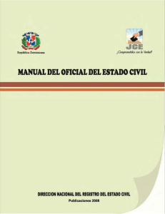 Manual del Oficial del Estado Civil