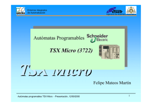 TSX Micro - Área de Ingeniería de Sistemas y Automática