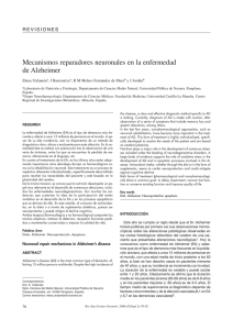 Mecanismos reparadores neuronales en la enfermedad de Alzheimer