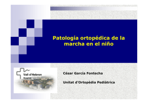 Patología ortopédica de la marcha en el niño