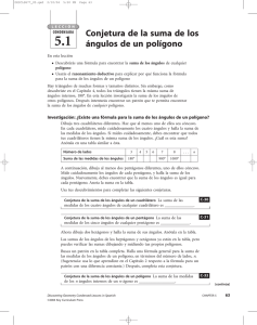 Conjetura de la suma de los ángulos de un polígono