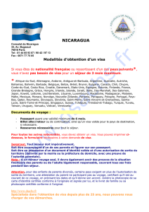 nicaragua - D. Sachs Visas Légalisations