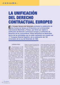 la unificación del derecho contractual europeo