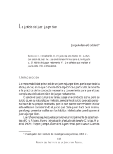 Jorge Adame Goddard. La justicia del juez: juzgar bien.