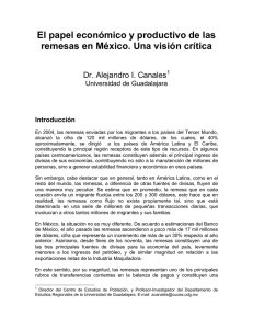 El papel económico y productivo de las remesas en México. Una