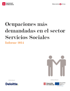 Ocupaciones más demandadas en el sector Servicios Sociales