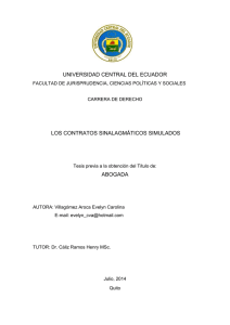 universidad central del ecuador los contratos sinalagmáticos