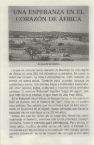 Lo que se conoce como desierto de Kalahari es una región