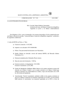 comunicacion "b" - del Banco Central de la República Argentina