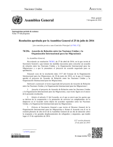 Acuerdo de relación entre las Naciones Unidas y la
