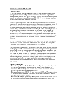 RGB 440 Brochure - Spanish Translation