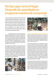 Desarrollo de capacidades en programas maestros de compostaje