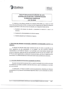 Acta nº5 del proceso de selección CONTROLLER (ref