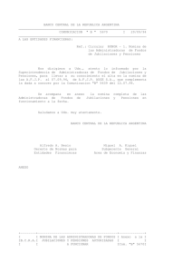 comunicacion " b - del Banco Central de la República Argentina